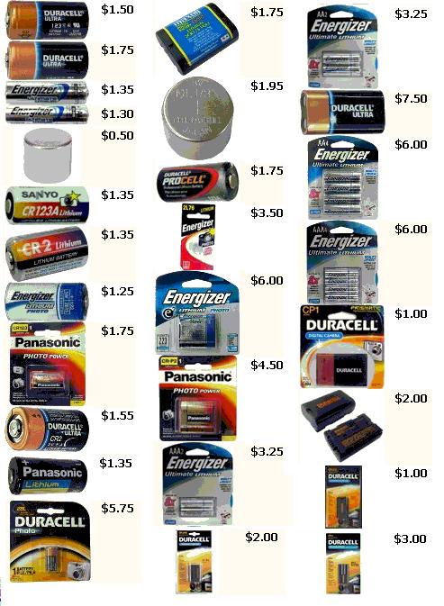 Photo Lithium Batteries Cheap